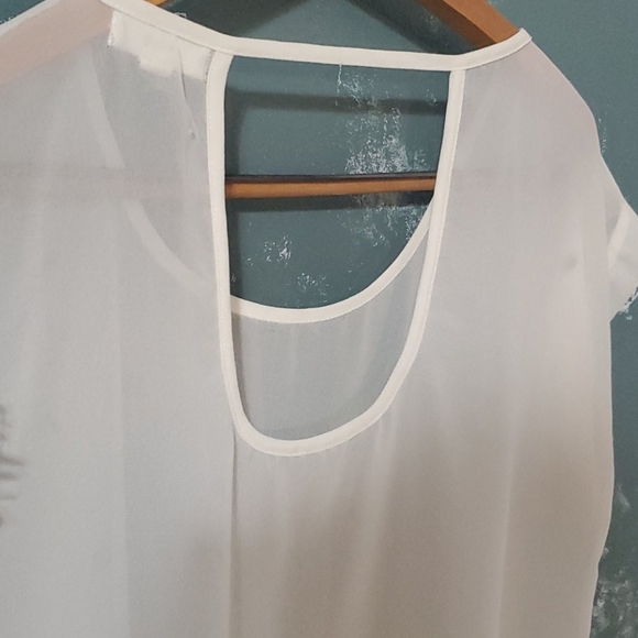 🔖MINE Sheer Blouse with Silver Skulls - Picture 5 of 9